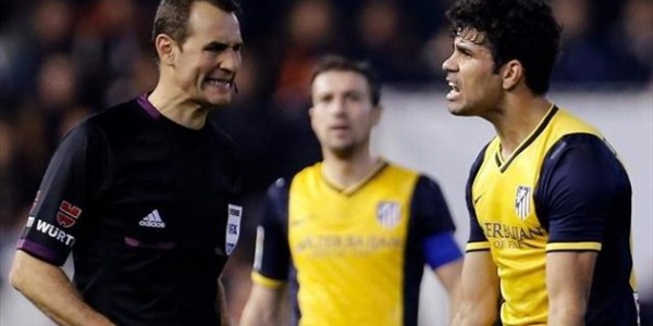 Diego Costa Diving & Referee Clos Gomez Falling Comedy Gold