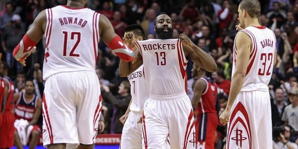 Houston Rockets – Jeremy Lin Telling James Harden What to Do
