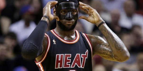 Miami Heat – LeBron James Does Quite Well With a Mask