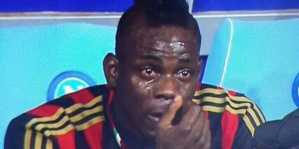 Mario Balotelli Crying After Being Substituted