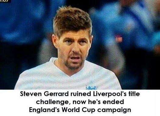 Bad luck Gerrard