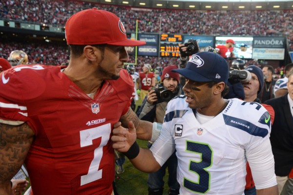 Colin Kaepernick, Russell Wilson