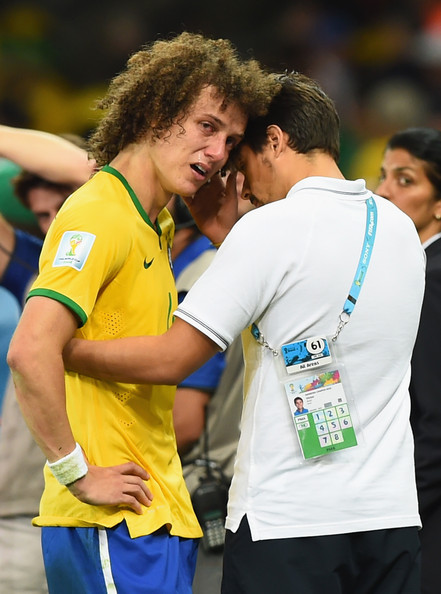 David Luiz crying