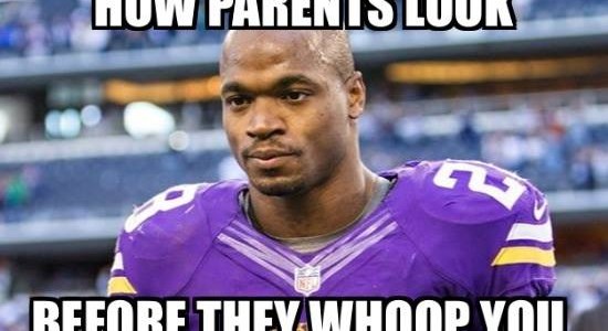 27 Best Memes of Adrian Peterson Beating Up his Kid