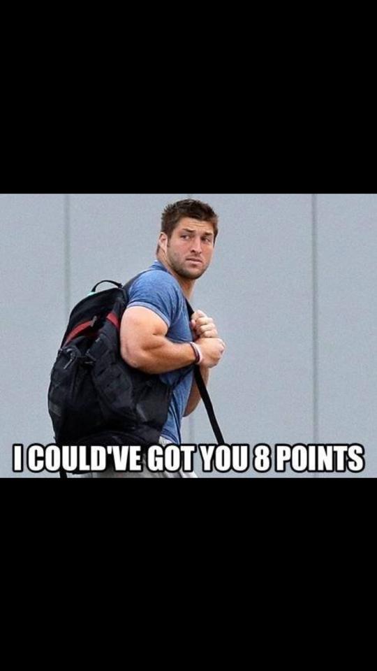 Meanwhile, Tebow