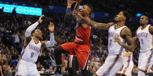 Portland Trail Blazers – Damian Lillard Showing Russell Westbrook What Clutch is All About