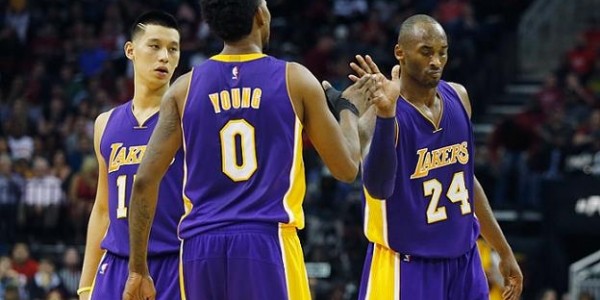 Los Angeles Lakers – Jeremy Lin Stuck Between Kobe Bryant & Nick Young