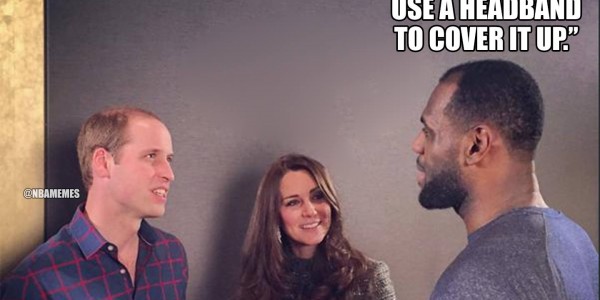 LeBron James Giving Prince William Hair Advice Meme