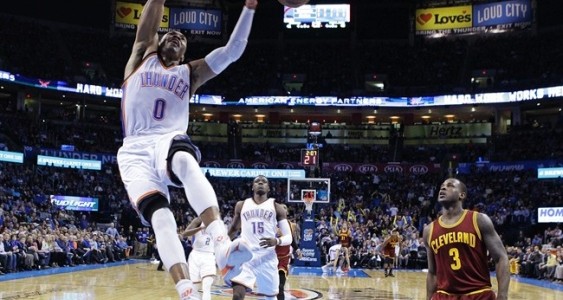 Oklahoma City Thunder – Kevin Durant & Russell Westbrook Enjoy Not Playing LeBron James
