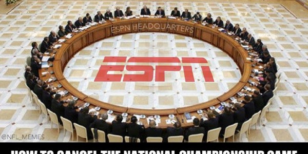 15 Best Memes of ESPN Unhappy About No SEC Teams in the Championship Game