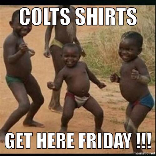 New Colts shirt