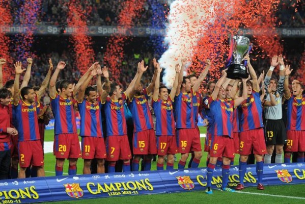 Celebrating their 2012-2013 championship
