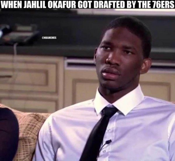 Old Embiid meme about Okafor