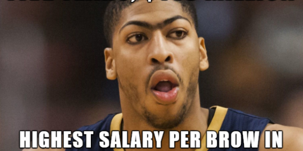 Anthony Davis Meme Compliments & Makes Fun (of his Unibrow) at the Same Time
