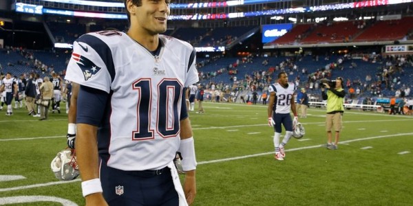 NFL Rumors – New England Patriots Getting Ready to Start  Jimmy Garoppolo