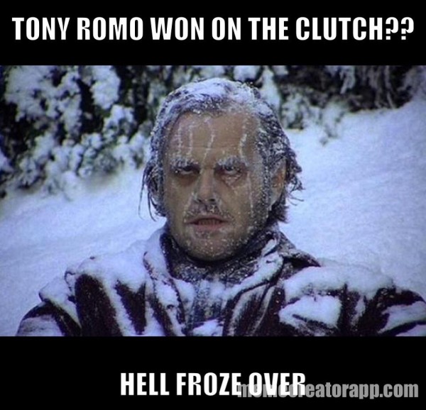 Hell froze over