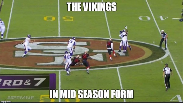 Vikings midseason form