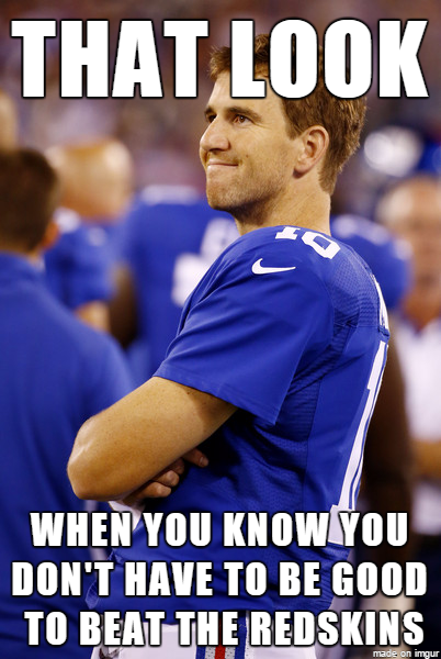 17 Best Memes of Eli Manning & the New York Giants Beating Kirk Cousins