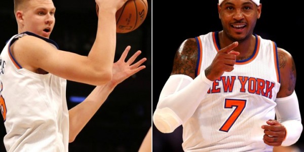 New York Knicks – Carmelo Anthony Looks Good, Kristaps Porzingis Decent, in Meaningless Preseason Opener