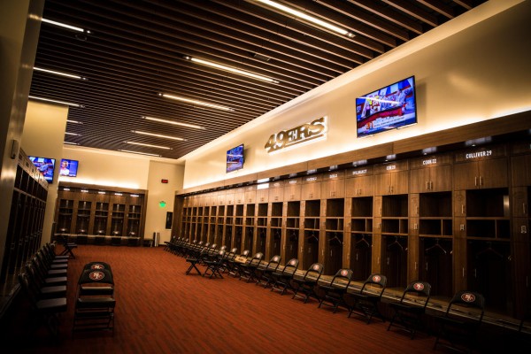 49ers locker room