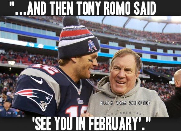 Brady joking about Romo