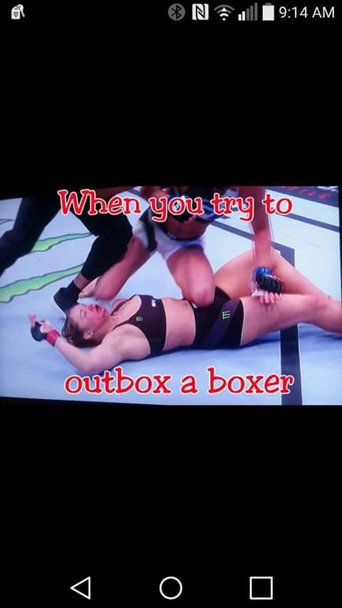 Don't outbox a boxer