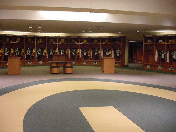 Packers locker room