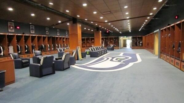 Seahawks locker room