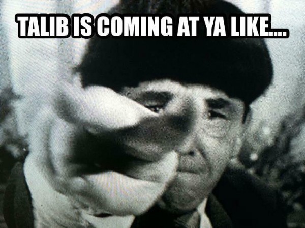 Talib coming at ya