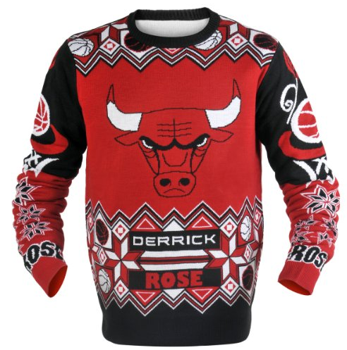 Derrick Rose & Chicago Bulls ugly Christmas Sweater