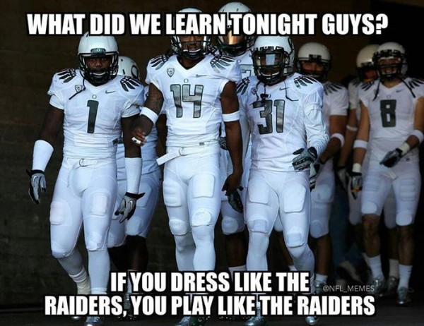 Look like the Raiders, play like the Raiders