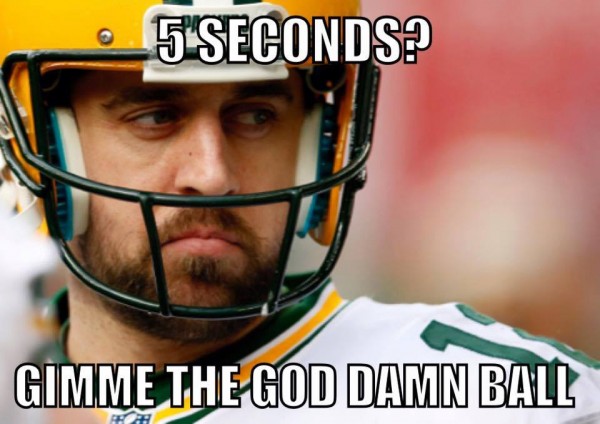 5 seconds for Rodgers
