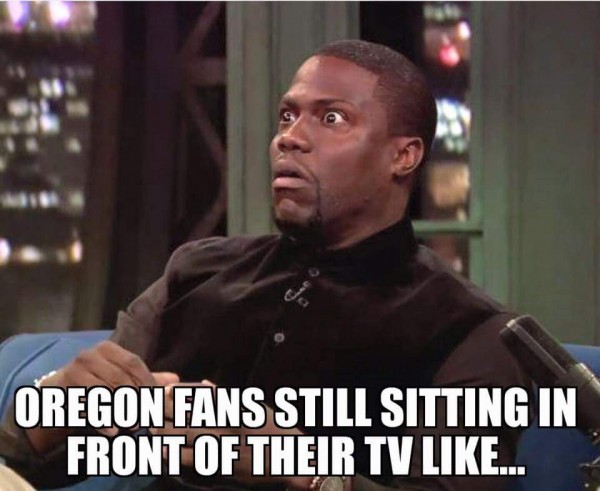 Stunned Oregon Fans