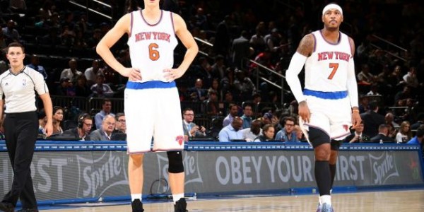 NBA Rumors – New York Knicks, Kristaps Porzingis Can’t be Great With Carmelo Anthony on the Team