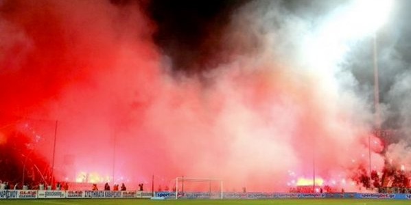 PAOK Red Card vs Olympiacos Results in Fire Show by Fans That Ends the Match