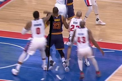 Dirty Elbow – Andre Drummond Trying to F*** LeBron James Up