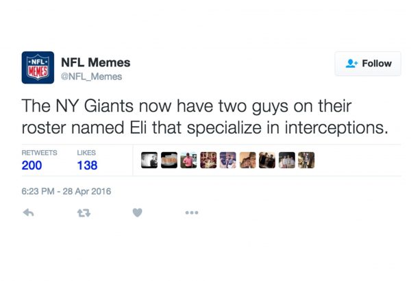 Giants Interceptions specialists