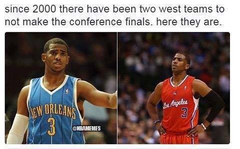 Meme of Chris Paul and His Conference Finals Drought