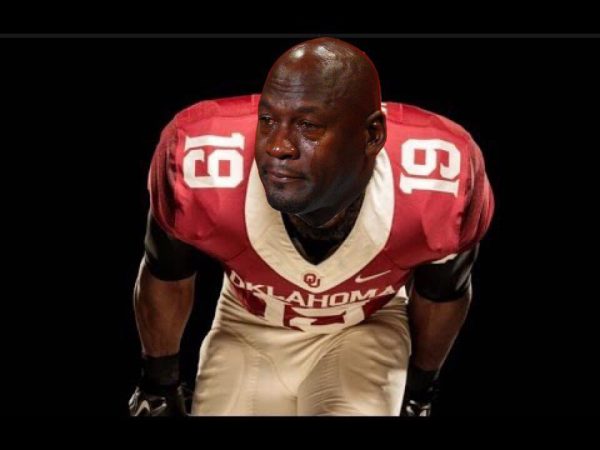 Oklahoma Player Crying Jordan