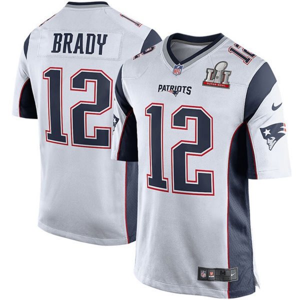 Tom Brady Super Bowl 51 White Jersey - Sportige