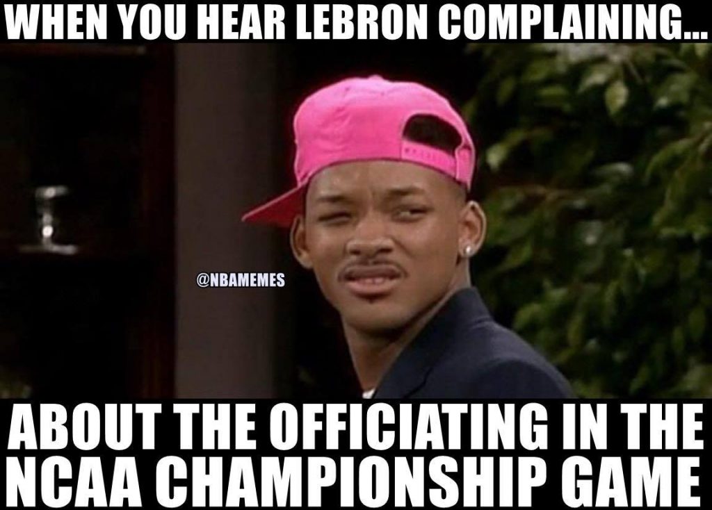 LeBron complaining
