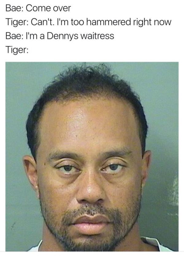 Tiger Woods & Waitresses