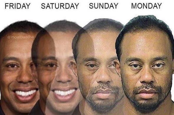 Tiger Woods on Monday