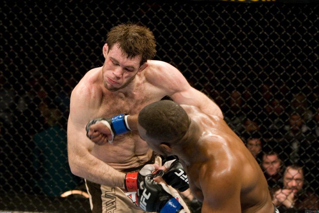 Rashad Evans punching Forrest Griffin