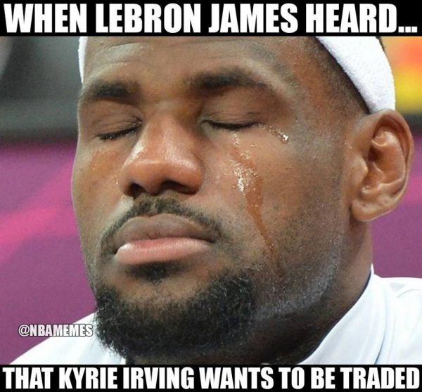 25 Best Memes of Kyrie Irving Leaving Leaving LeBron James, Cleveland ...