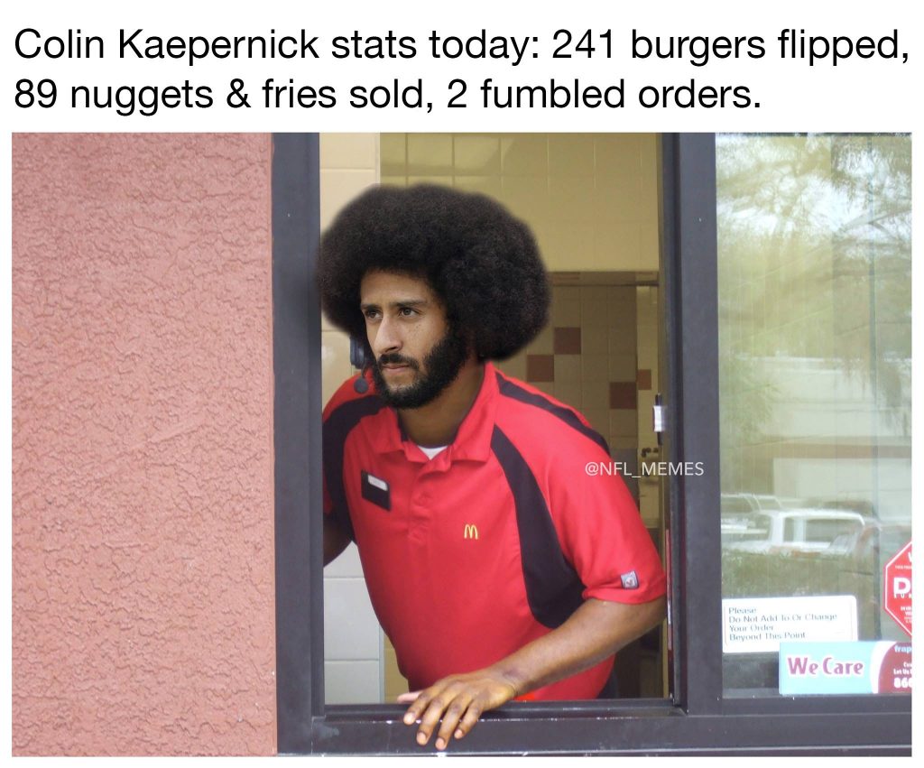 Colin Kaepernick McDonald's Stats