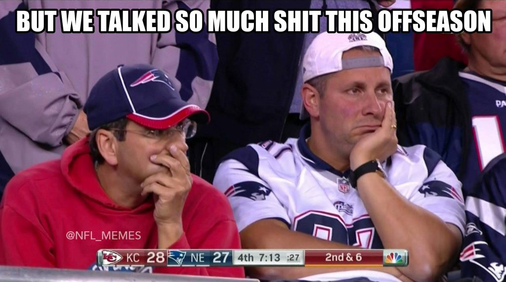 Sad Patriots Fans