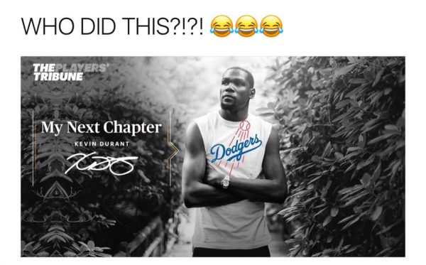 Kevin Durant Dodgers
