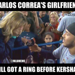 Got a ring before Kershaw