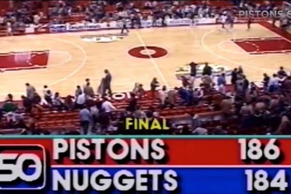 Pistons Nuggets 186-184